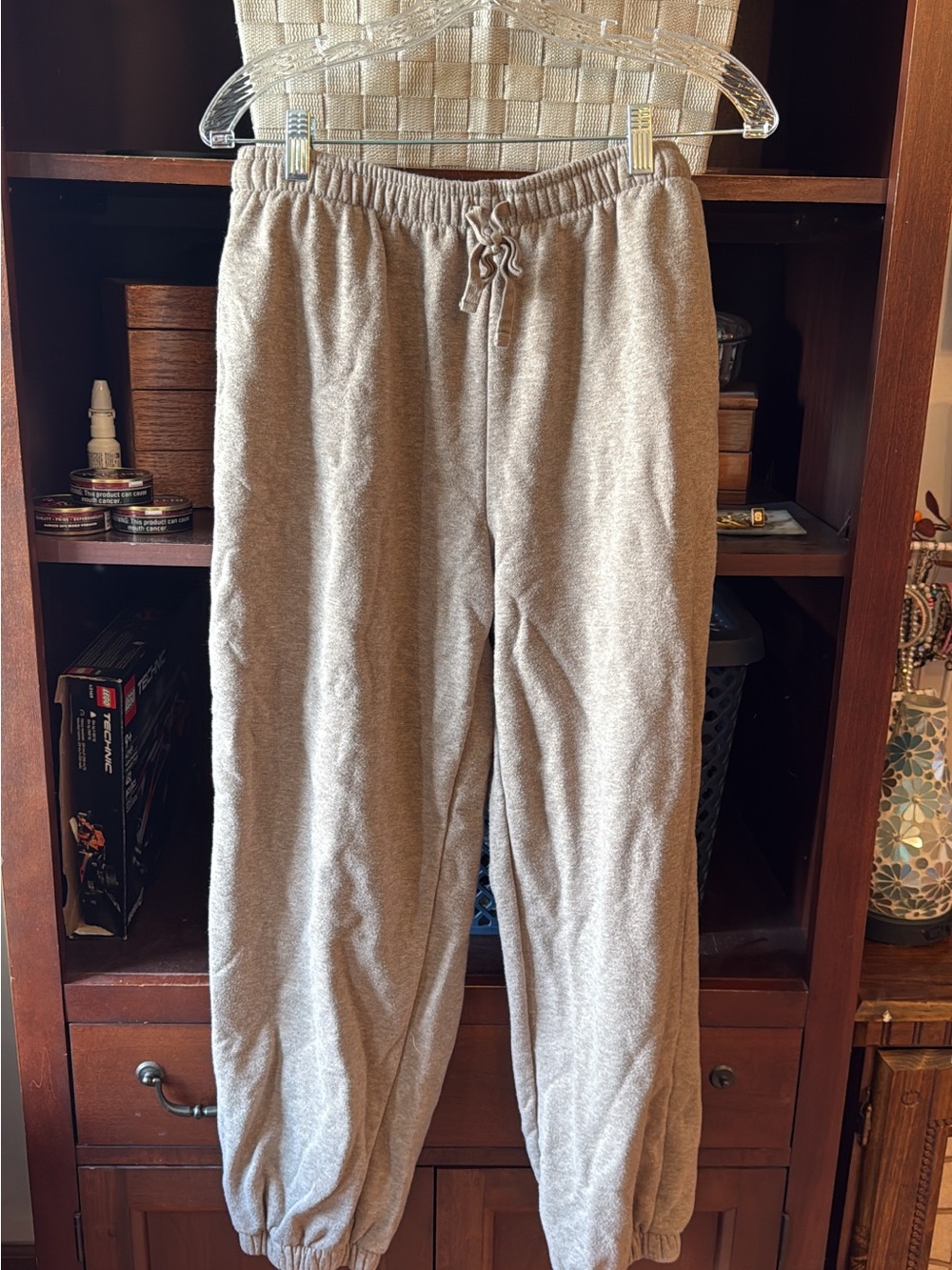 aerie Men's Light Gray Drawstring Joggers